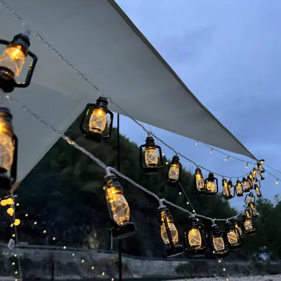 LED Camping Kerosene Bottle Light String
