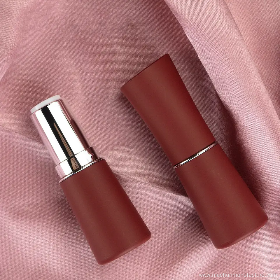 Empty lipstick round tube luxury