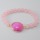 Pulsera de cuarzo rosa con joyas de piedras preciosas colgante de ágata