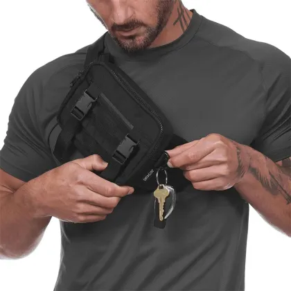 Outdoor Waterproof shoulder bag men Travel Hiking Running Men Crossbody Bag Chest Sling Bag For Men
