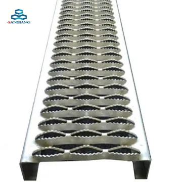 Outdoor Safety Grating: Anti-Slip Perforated Steel Metal Stairs with Aluminum Strut Grip