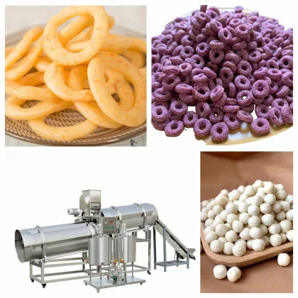 Puffs Snacks Extruder Crispy Puffed Snacks Machine