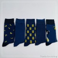 Customized 5pk mens cotton sock