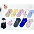 Cute polyester socks with heart-shaped pattern