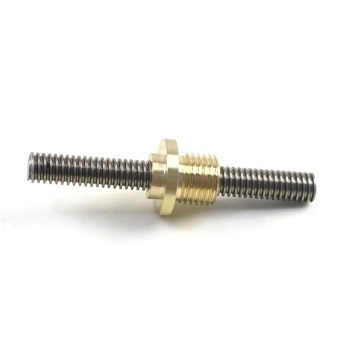 Ground thread lead screw with brass nut Tr16x3