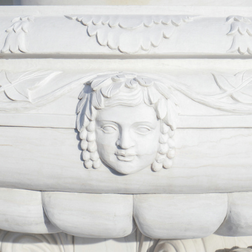 White Marble Customizable Garden Fountain Water Feature