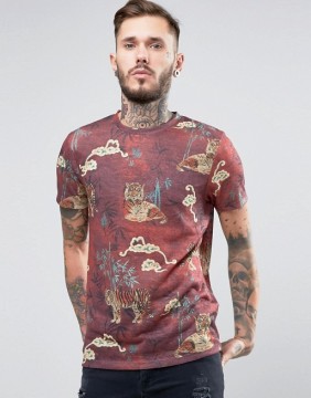 2016 High Quality Custom Digital Printed Short Sleeve O-Neck Multi Mens 100% Polyester Breathable Casual T-Shirt