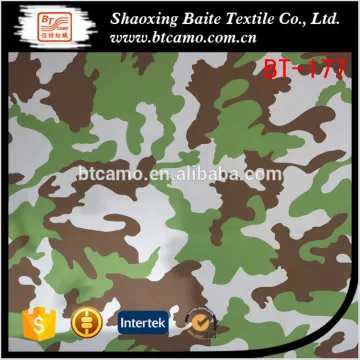 China supplier outdoor training printing camouflage fabric for miltary uniform BT-177