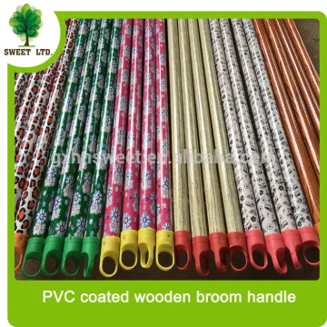 120X2.2cm PVC coated brush wooden handle/pvc coated broom wood handle/pvc coated shovel handles