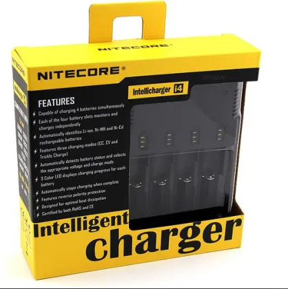 Nitecore I4 Intelligent Charger for All Rechargeable Battery