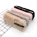 Custom logo plush pencil case for students