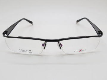 Black Carbon Fiber Z-titanium Charmant Optical Frames Branded Optical Eyewear Zt11750 Bk