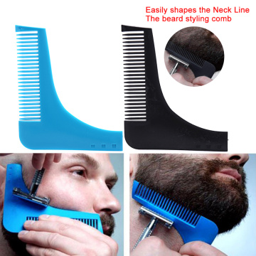 Men Beard Mustache Comb Beard Shaping Comb for Man Gentleman Facial Hair Styling Template Stencil Moustache Comb Beard Care 1pc