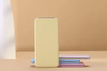 Ultra thin portable power bank blue color