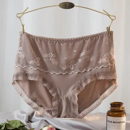 Lace Edge Breathable Invisible Underwear for Women