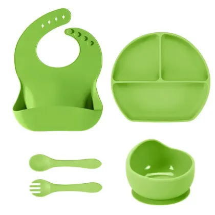 Eco-Friendly Baby Silicone Tableware Set