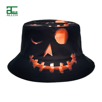 ALLCH Creative Double Sided Sun Protection Hat with Halloween Print for Parties and Daily Use