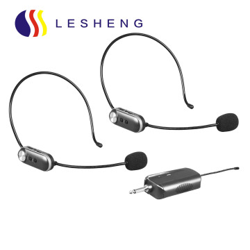 Professional Dual Channel Wireless Headset Microphone for Teaching and Amplification