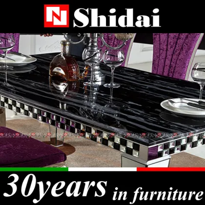 Marble dining table / marble top dining table / dining table marble LV-A804