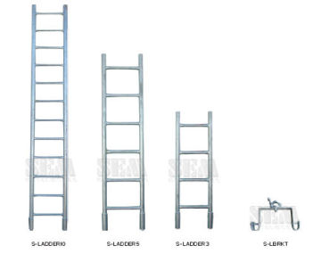 Ring Lock Swivel Clamp System Scaffolding Bracket With 3' Ladder, 5' Ladder And 10' Ladder