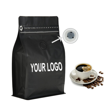 Anpassade tryckta partihandel komposterbara återvinningsbara kaffepåsar med logotyp