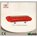 Rojo halógeno rotador lightbar mini para los coches de bomberos