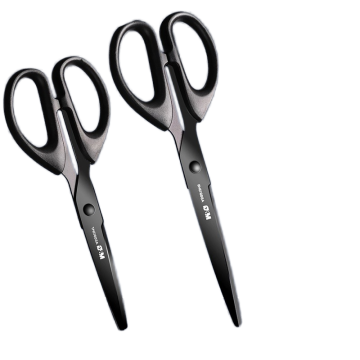 M&amp;G Handmade Black Blade Rustproof Scissors untuk kantor, kurir, siswa, dan penjahit