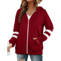 Womens Active Long Sleeve Zip Up Hoodies