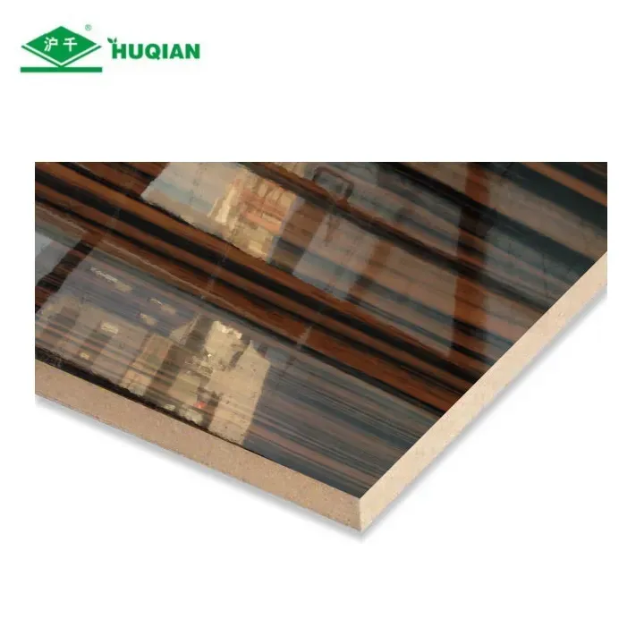 High Gloss UV MDF Wood Grain Furniture Grade