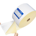 Self Adhesive Jumbo Label Roll Yellow Glassine