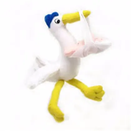 Custom Promotional Toy Plush Stork with Rope Hanger