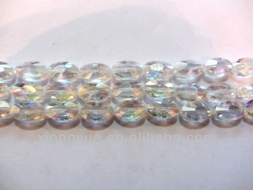 clear AB leaf shaped handcraft jewelry beads in bulk