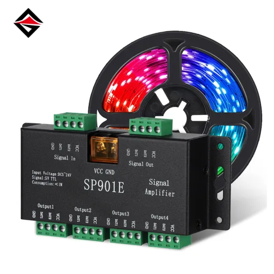 SP901E LED Signal Amplifier for 5V-24V RGB/RGBW SPI Pixels LED Strip Light