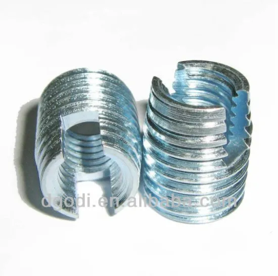 steel double threaded insert nut