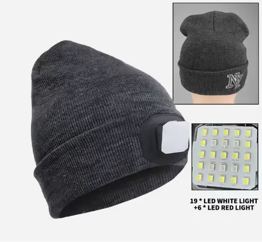Goldmore2 25 LED Light Use Hat - Sensor Activated USB Charging Sports Hat with Headlight