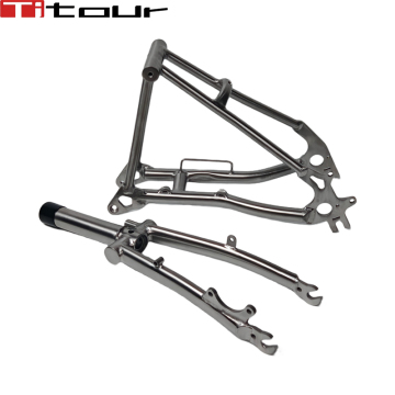 Titanium Disk Depan &amp; Segitiga Belakang untuk Brompton