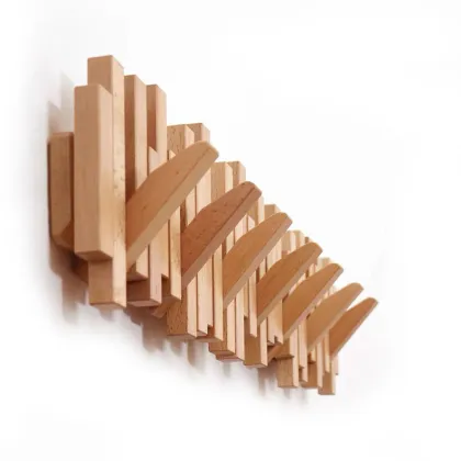 Creativity solid Wood Wall coat Rack for home