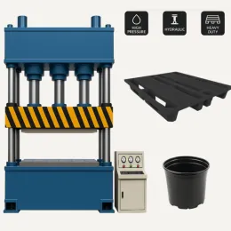 High Quality Automatic Plastic Pallet Machine Compression Molded Servo System Core Including Motor PLC Pressure Vessel for Sale