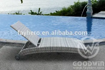 GW3264-L1 Chinese supplier all weather used hotel pool furniture sun bed lounger