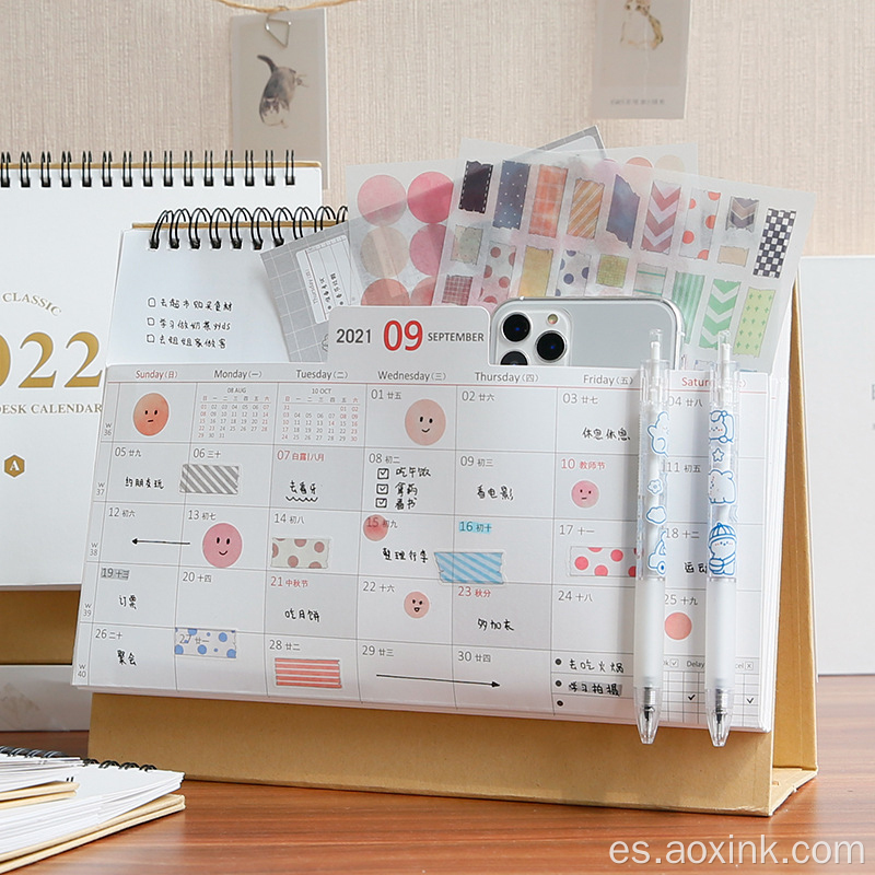 Memo de escritorio 2022 Tabla personalizada DIY Advent Calendar