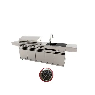 Wholesale BBQ Gas Grill Outdoor Kitchen with 6 Burners
