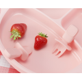 Utensili per bambini con manico in silicone 100%