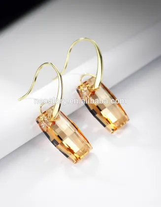 Crystal Charm Earrings Made With Swarovski Elements Imitation Jewelry