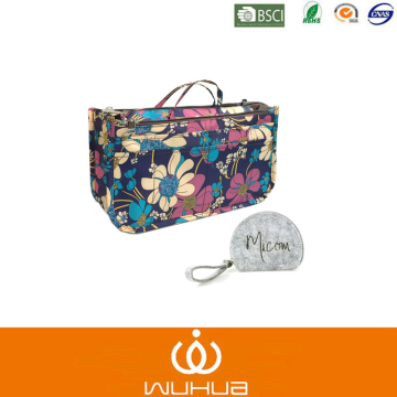 Oxford fabric folding travel cosmetic bag fashion large hanging bag