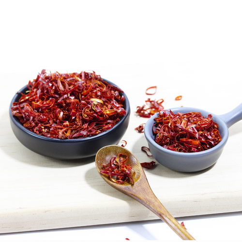 Natural red dried chili rings