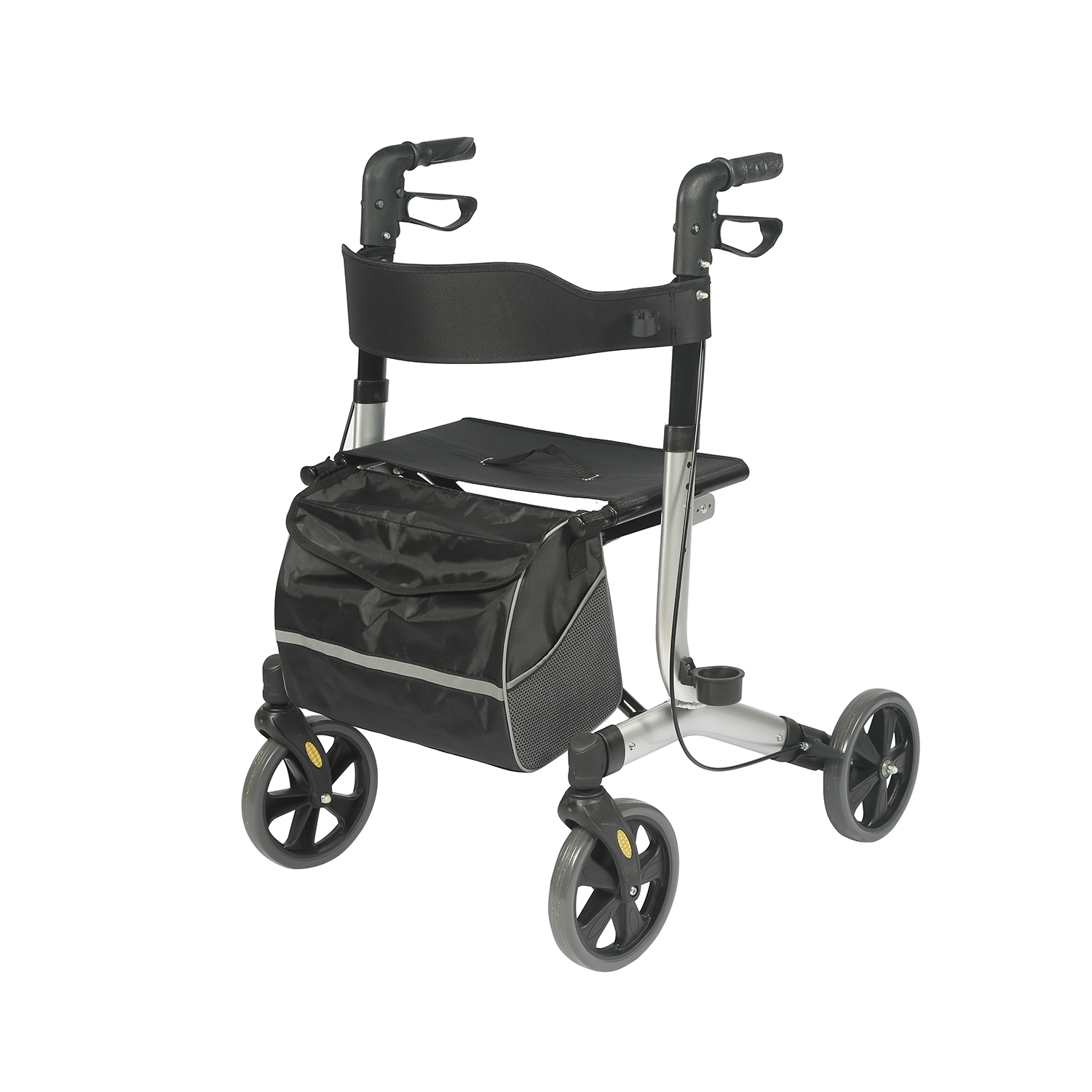 Leichter verstellbarer Rollator mit Sitz