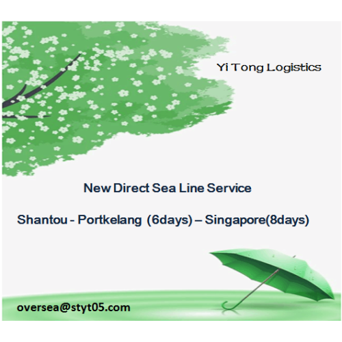 New Direct Sea Line Service To Port Kelang/Singapore