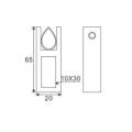 10x30 Quadratröhre Stahl aus Edelstahl