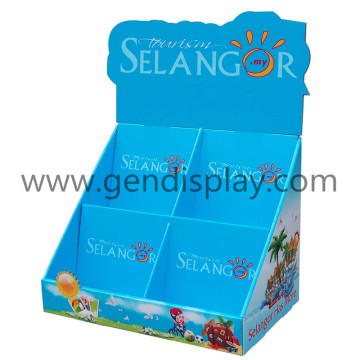 Cardboard Counter Display with Dividers for Books Brochures (GEN-CD182)