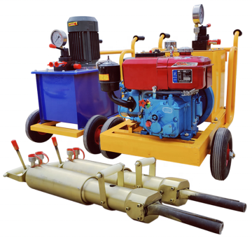 Hydraulic Excavator Rock Splitter: Diesel Engine & Electric Breaker for Stone Splitting